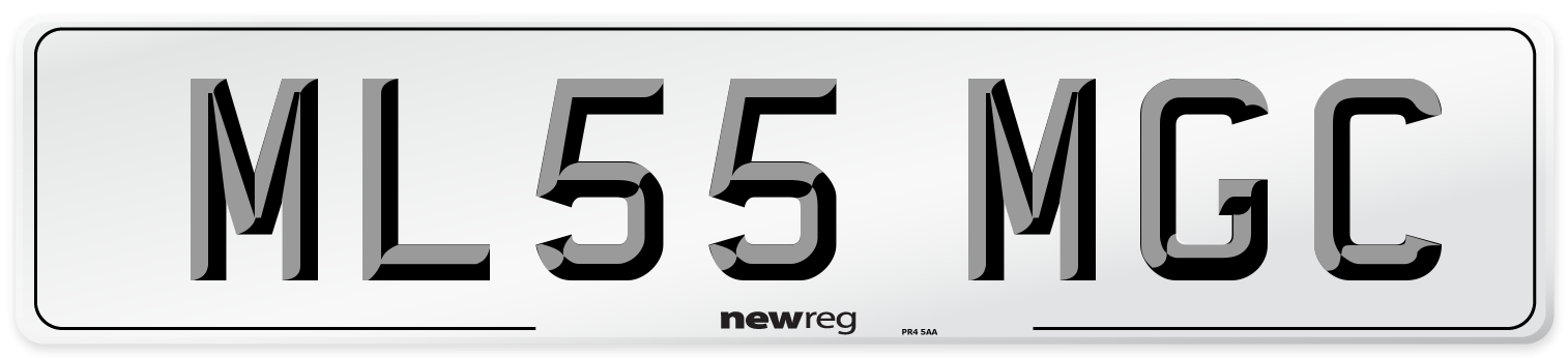ML55 MGC Number Plate from New Reg